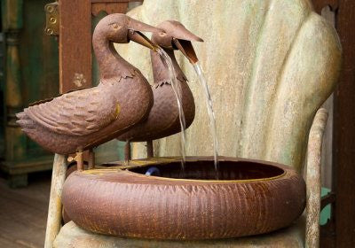 Park Hill® Folk Art Duck Fountain