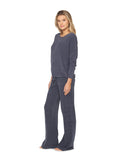 Barefoot Dreams® CozyChic Ultra Lite® Slouchy Pullover Pacific Blue