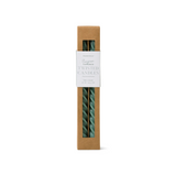 Paddywax® Twisted Taper Candles 10" - Cypress Fir - 2 Pack