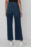 7 for All Mankind® Cropped Alexa Trouser in Norton Blue with Cut Hem