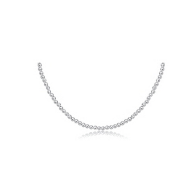 enewton® 17" Sterling Silver Choker 3mm Bead Necklace
