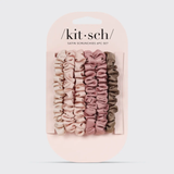 Kitsch® Ultra Petite Satin Scrunchies - Pack of 6
