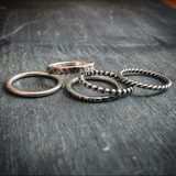 RH Metalsmith® Sterling Silver Stacking Rings - Set of 5