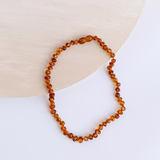 Canyon Leaf™ Baltic Amber Teething Necklace