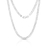 Silversmith® Solid Sterling Silver 5MM Cuban Curb Link Chain