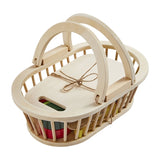 Mud Pie® Wood Fruit Basket Play Set