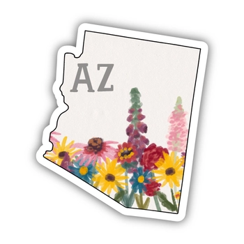 Big Moods® Vinyl Sticker - AZ with Flowers