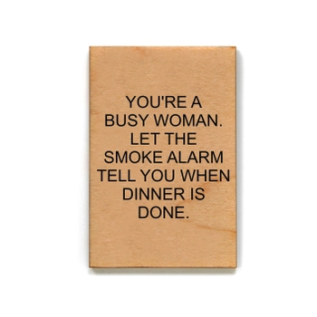 Driftless Studios® Wooden Magnet - Smoke Alarm