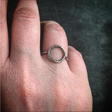 RH Metalsmith® Sterling Silver Hand Stamped Circle Ring