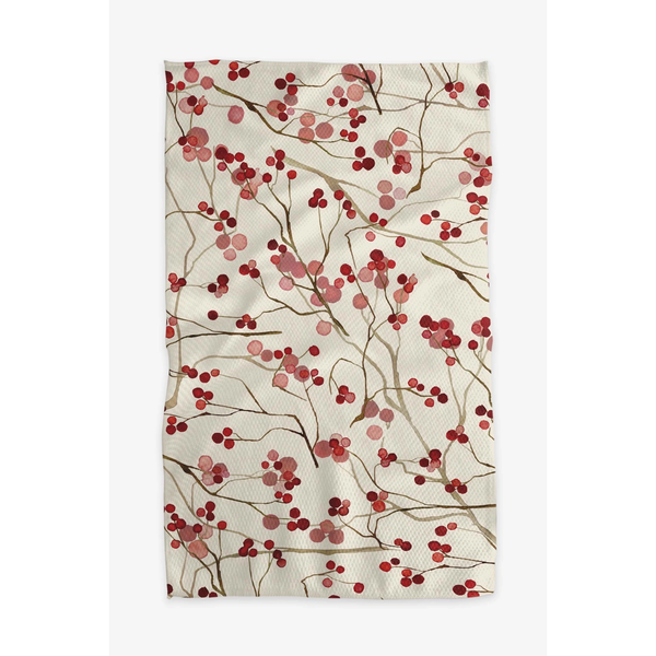 Geometry House® Bar Towel - Berry Branches