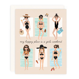 Girl with Knife® Card - Happy Place Greeting Card