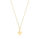 enewton® 16" Gold Classic Signature Cross Necklace