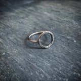 RH Metalsmith® Sterling Silver Hand Stamped Circle Ring