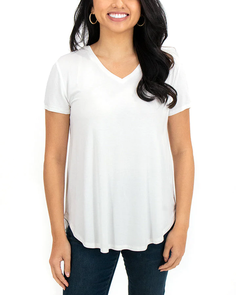 Grace & Lace® Perfect V-Neck Tee