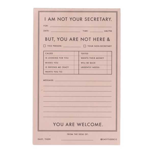 Secretary Notepad Easy Tiger Co® Secretary Notepad – Dream a Little Dream