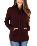 Grace & Lace® Bambu Hooded Cowl Pullover