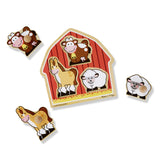 Melissa and Doug® Barnyard Animals Jumbo Knob Puzzle - 3 Pieces