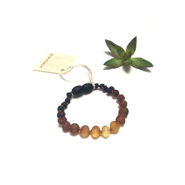 Canyon Leaf™ Baltic Amber Teething Bracelet | Anklet