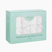 Natemia® Premium Baby Wash Cloths - White